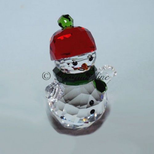 Swarovski Kristal | Silver Crystal | Kerst | Sneeuwman met Rode Hoed | 5288205